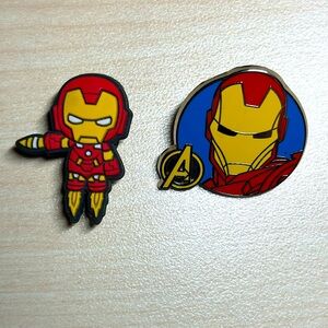 Ironman Shoe charm and Iron Man Avengers Lapel